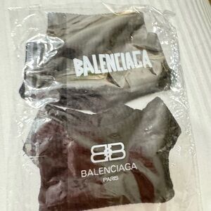 Balenciaga Black and White print Labubu toy outfit set